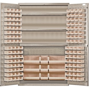 Quantum QSC-BG-48SCL 48 Inch Storage Cabinet Heavy-Duty Beige Powder Coated Quantum QSC-BG-48SCL 48 Inch Storage Cabinet Heavy-Duty Beige Powder Coated