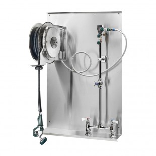 Krowne 24-503 26 Inch Open Hose Reel Assembly with Wall Plate
