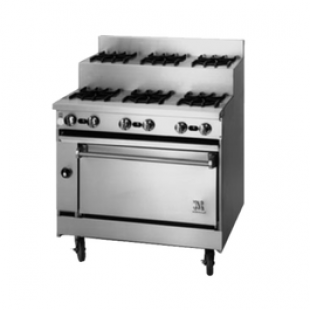 Jade Range JBRE-4-4_LP 36 Inch Gas Restaurant Range with 4 Burners 120000 BTU
