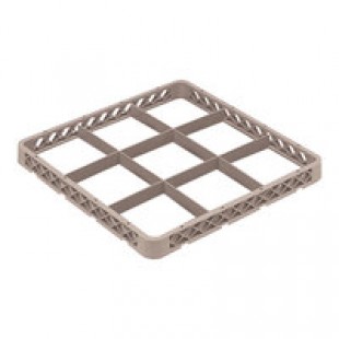 Vollrath TR10FFFFFFFF 19-3/4 Inch Full Size Glass Stemware Rack with 9 Compartments Beige Co-Polymer Plastic