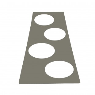 Nemco 68592 Adapter Plate Four 4 Quart Inset Holes Stainless Steel