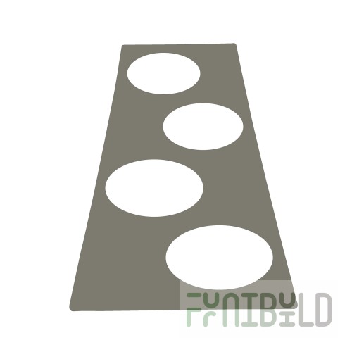 Nemco 68592 Adapter Plate Four 4 Quart Inset Holes Stainless Steel