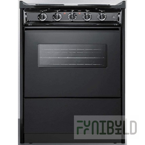Summit TEM610CRW 24 Inch Electric Range with 2.92 Cu. Ft. Oven Capacity