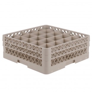 Vollrath TR13CC-44 19-3/4 Inch Low Profile Glass Rack Beige Co-Polymer 36 Compartments Vollrath TR13CC-44 19-3/4 Inch Low Profile Glass Rack Beige Co-Polymer 36 Compartments