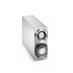 Vollrath K58822 6-7/8 Inch Lid Dispenser Cabinet Countertop Stainless Steel