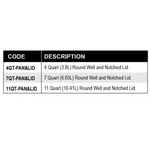 Hatco 4QT-PAN 4 Quart Round Pan for Steam Table Stainless Steel with Durable Design