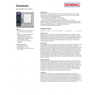 Rational CMP XS E 208/240V 1 PH UV(LM200AE) 25 Inch Countertop Electric Combi Oven with UltraVent Rational CMP XS E 208/240V 1 PH UV(LM200AE) 25 Inch Countertop Electric Combi Oven with UltraVent