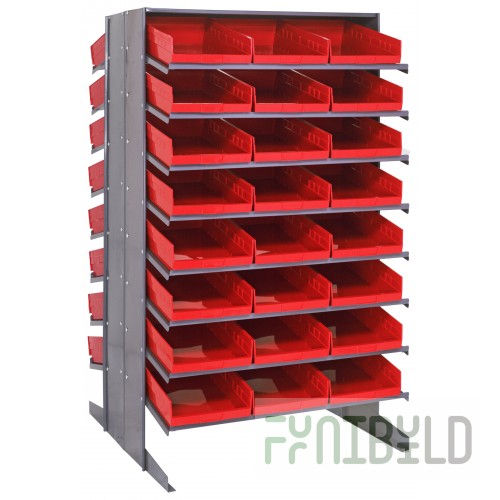 Quantum QPRD-110_RED Pick Rack Sloped Double-sided