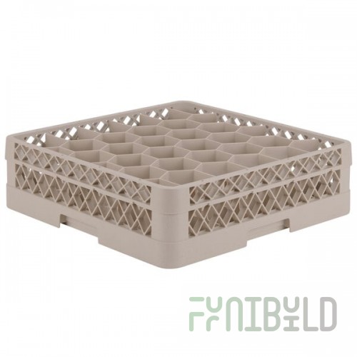 Vollrath TR12AA Full Size Rack Max 19-3/4 Inch Beige Dishwasher Rack with Extenders