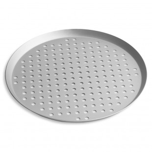 Vollrath PC18PCC 18 Inch Perforated Pizza Pan Aluminum Clear Coat Finish Vollrath PC18PCC 18 Inch Perforated Pizza Pan Aluminum Clear Coat Finish