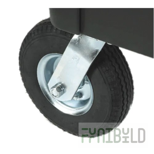 Rubbermaid FG4592000000 8 Inch Pneumatic Caster Kit with Rubber Wheels