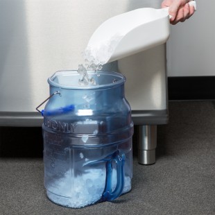 Vollrath 7005 4 Gallon Ice Tote with Easy-grip Handle Light Blue NSF