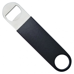 Bar Maid/Glass Pro CR-1277BR Bottle Opener Paddle Style Black Rubberized