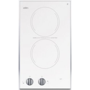 Summit CR2110WH 12 Inch Electric Radiant Cooktop Two Burners EuroKera Surface Summit CR2110WH 12 Inch Electric Radiant Cooktop Two Burners EuroKera Surface