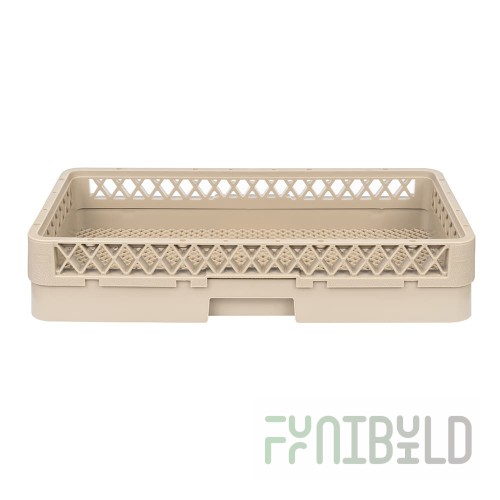 Vollrath HR2AA 10 Inch Half Size Open Flatware Dishwashing Rack Co-polymer Beige