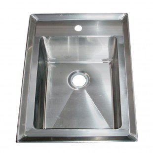 Winholt WS-DIS-ME-1621DP14 21 Inch Drop-In Sink Gooseneck Faucet Stainless Steel