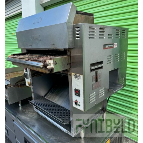 Nieco LLC JF63-E 40 Inch Electric Conveyor Broiler with Bun Grill