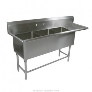 John Boos 3PB16184-1D18R 70 Inch Pro-Bowl Sink with Right Drainboard Stainless Steel John Boos 3PB16184-1D18R 70 Inch Pro-Bowl Sink with Right Drainboard Stainless Steel