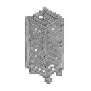 Baxter Manufacturing BXDSA-15B2 28 Inch Aluminum Double Rack Oven Rack with 15 Slides Baxter Manufacturing BXDSA-15B2 28 Inch Aluminum Double Rack Oven Rack with 15 Slides
