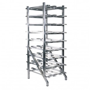 Winholt CR-54S-S 25 Inch Can Storage Rack Aluminum Frame with Work Top