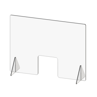 Cal Mil 22169-31 31 Inch Register Shield with 10 Inch by 8 Inch POS Window Cal Mil 22169-31 31 Inch Register Shield with 10 Inch by 8 Inch POS Window