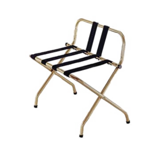 Central Specialties 1055B-I-BL-1 24-1/4 Inch Luggage Rack with Webbing Gold Tone Metal Central Specialties 1055B-I-BL-1 24-1/4 Inch Luggage Rack with Webbing Gold Tone Metal
