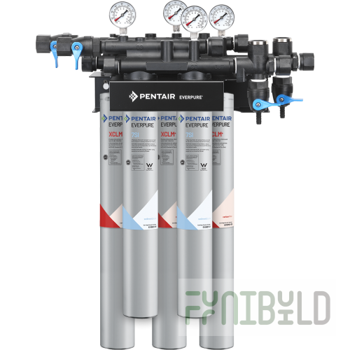Everpure EV927842 21 Inch Water Filtration System with QC7I DIO Manifold