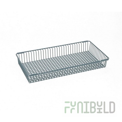 Metro GWBSKT36 18 Inch Glassware Handling Basket with Vinyl Coating