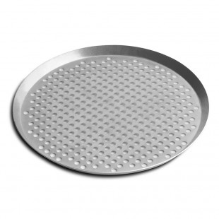 Vollrath PC15XPN 15 Inch Pizza Pan Extra Perforated Aluminum with Press Cut Vollrath PC15XPN 15 Inch Pizza Pan Extra Perforated Aluminum with Press Cut
