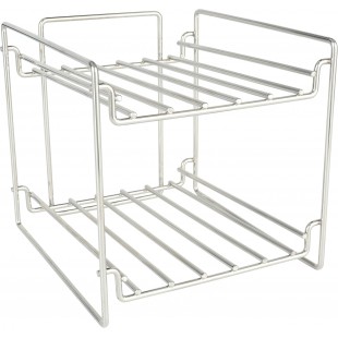 Prince Castle 981-000-01 2-Tier Wire Rack Galvanized Steel with Organizers Prince Castle 981-000-01 2-Tier Wire Rack Galvanized Steel with Organizers