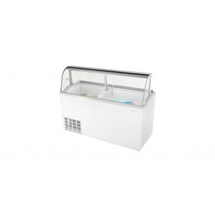 Turbo Air TIDC-70G-N 68 Inch Ice Cream Dipping Cabinet 12 Tub Capacity Green