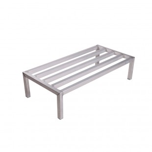 Winholt ALSQ-3-824 36 Inch Dunnage Rack One Tier Vented Aluminum with NSF