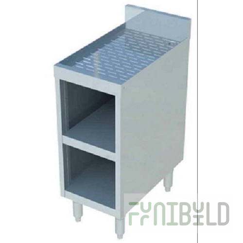 Sapphire Manufacturing SMBGR-301 Sapphire Underbar Glass Rack Unit Open Base With Adjustable Shelf