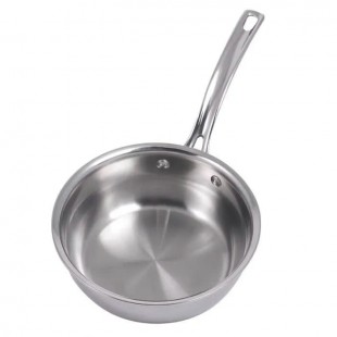 Spring USA 8166-60/20 3 Quart Primo Sauteuse Pan Stainless Steel Riveted Handle Spring USA 8166-60/20 3 Quart Primo Sauteuse Pan Stainless Steel Riveted Handle