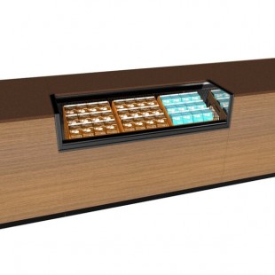 Structural Concepts CO33RM-CH 36 Inch Counter Height Milk Cooler Open Front