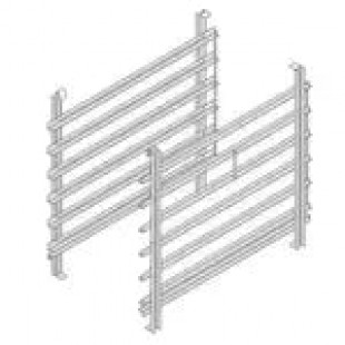 Rational 60.62.171 24 Inch Hinging Rack Pro/Classic for 5 Pans Stainless Steel Rational 60.62.171 24 Inch Hinging Rack Pro/Classic for 5 Pans Stainless Steel
