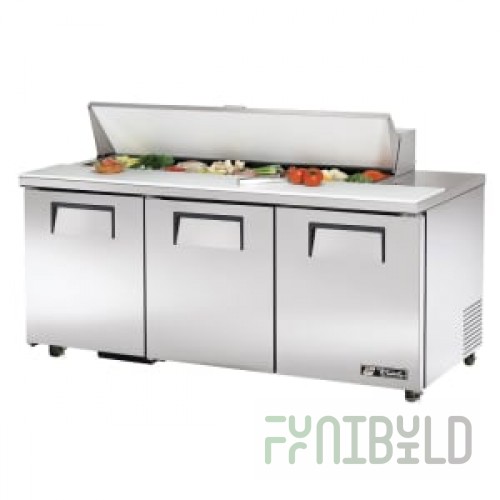 True Refrigeration TSSU-60-16-ADA-HC 60 Inch Stainless Steel Refrigerated Counter 2 Section
