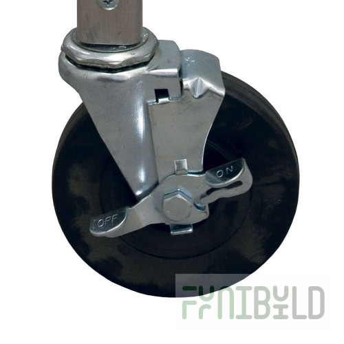 SaniServ P1909904 4 Inch Swivel Casters with Brakes for Equipment Stands