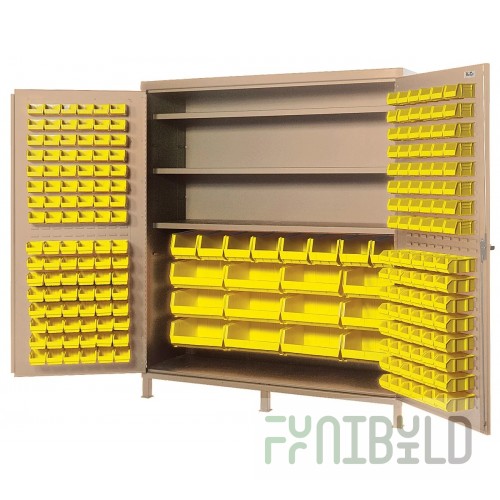 Quantum QSC-BG-72S-84CL 72 Inch Heavy-Duty Storage Cabinet with Bins