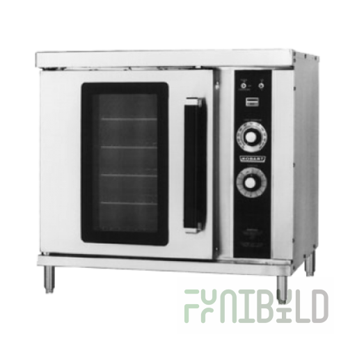Hobart HGC20-NATURAL 40 Inch Convection Oven Gas Solid State Controls 25000 BTU