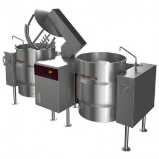 Southbend KDMTL-80-2 Tilting Kettle/Mixer Direct Steam (2) 80 Gallon Capacity Kettles