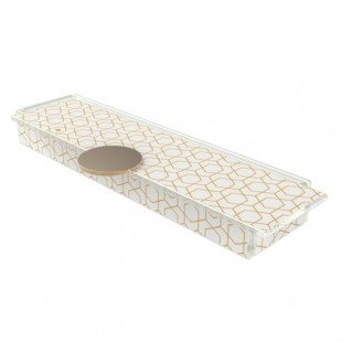 BauscherHepp S5-05-07-RHZ422021 11 Inch Glass Bento Dinner Plate Cover White Gold BauscherHepp S5-05-07-RHZ422021 11 Inch Glass Bento Dinner Plate Cover White Gold