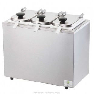 Server Products 80560 15 Quart Topping Dispenser Ambient with Hinged Lids and Ladles
