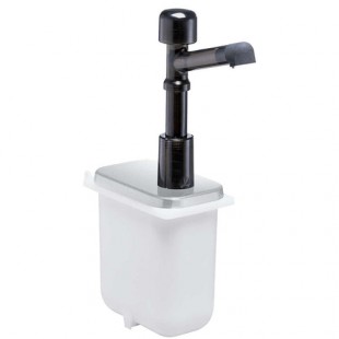 Server Products 84060 4.5 Inch Condiment Syrup Pump with Stainless Steel Lid