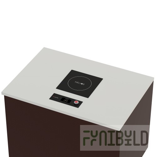 Cooktek HTD-9500-SH35-1 13.5 Inch Drop-in Induction Cooktop Stainless Steel with 3500 Watts