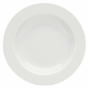 BauscherHepp 929651 9-13/16 Inch Diameter Round Plate Porcelain Classic White Finish BauscherHepp 929651 9-13/16 Inch Diameter Round Plate Porcelain Classic White Finish
