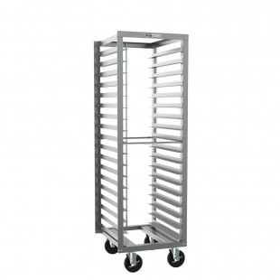Metro RD15NA120 Aluminum Bun Pan Rack Mobile 18 Pan Capacity End Loading with Casters Metro RD15NA120 Aluminum Bun Pan Rack Mobile 18 Pan Capacity End Loading with Casters
