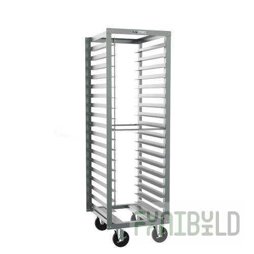 Metro RD15NA120 Aluminum Bun Pan Rack Mobile 18 Pan Capacity End Loading with Casters