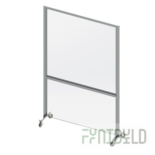 Cal Mil 22142-31BTMPNL 31-1/2 Inch Acrylic Bottom Panel for Mobile Partition