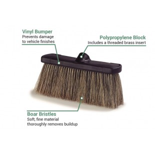 Carlisle 3637200 10 Inch Super Soft Flow-Through Brush Boar Bristles